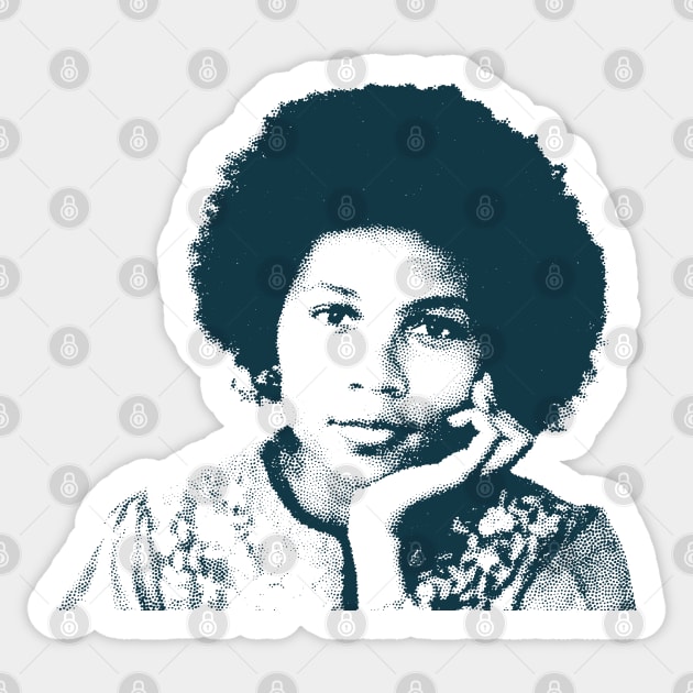 bell hooks //// feminist fan art Sticker by DankFutura